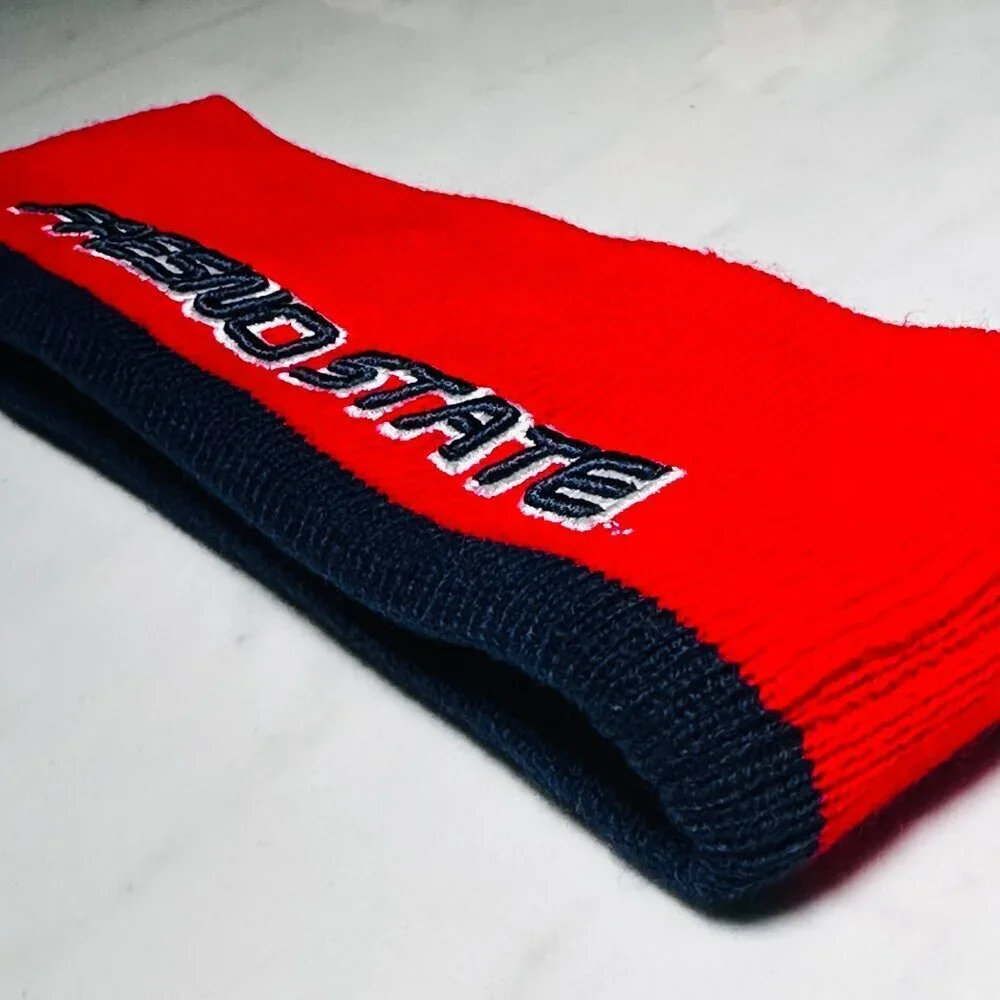 Fresno State Bulldogs NCAA Knit Headband Ear Warmer Red Clean One Size